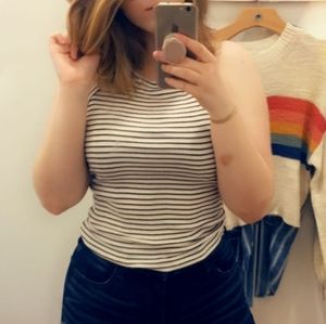 American Eagle Striped Halter Top